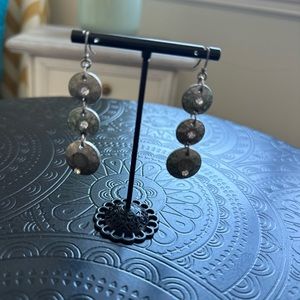 Silver Rhinestone Earrings